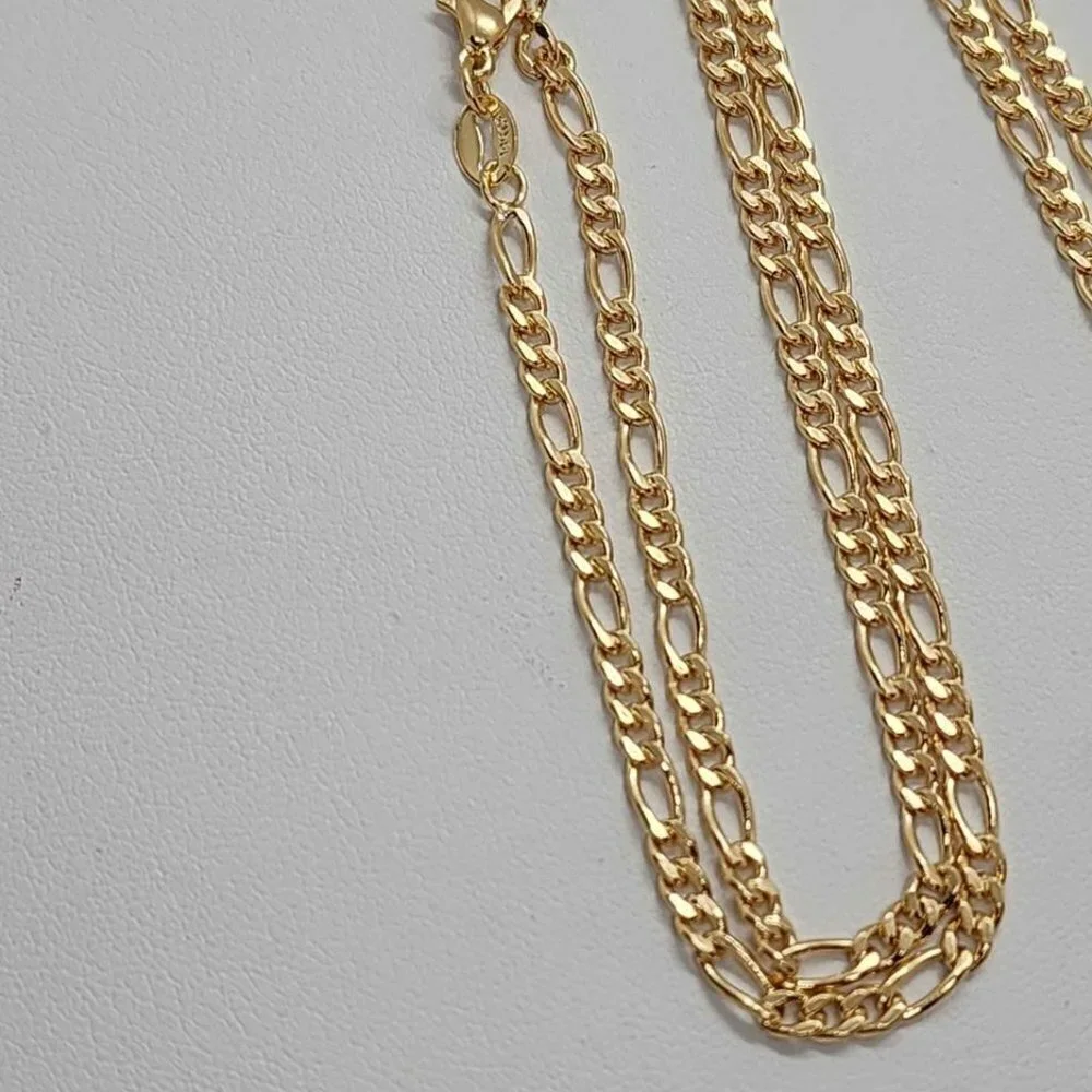 Brand New   Brazilian 18k Gold Filled Cross with  San Benedict Necklace